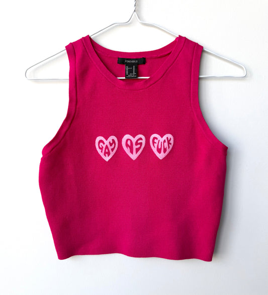 Gay As Fuck Cropped Tank