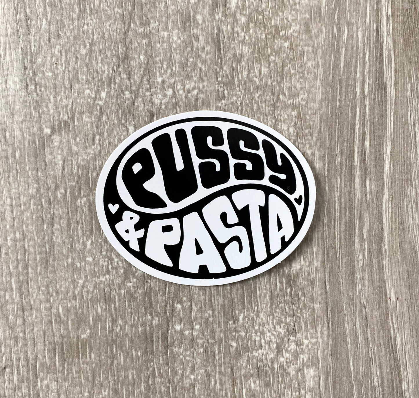 3”x4” Pussy & Pasta Sticker