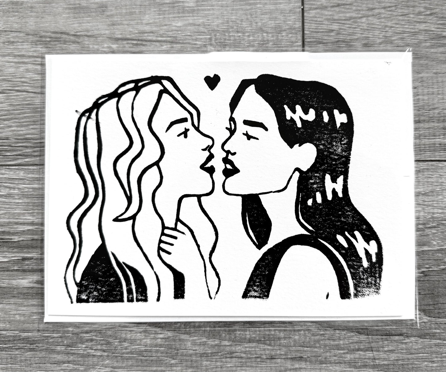 “Just Friends” Lovers 5”x7” Card & Envelope