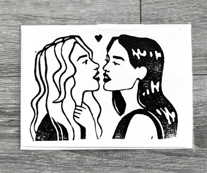 “Just Friends” Lovers 5”x7” Card & Envelope