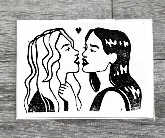 “Just Friends” Lovers 5”x7” Card & Envelope